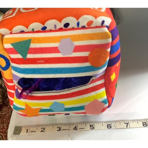 Colorful Alphabet Learning Sensory Soft Educational Cube Toddler Toy Scarves - Picture 5 of 5